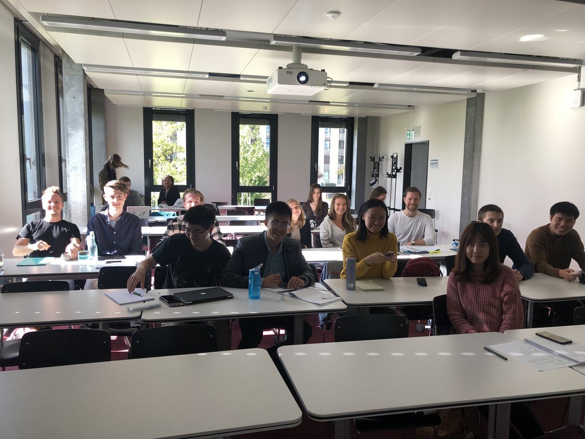 Urban Physics students in class at ETH Zürich